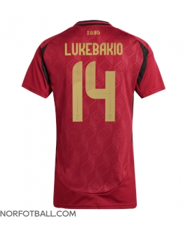 Billige Fotballdrakt Belgia Dodi Lukebakio #14 Replika Hjemmedrakt Dame EM 2024 Kortermet